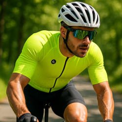 MAILLOT MANGA CORTA FLUO