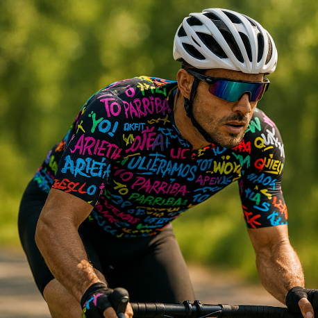 MAILLOT MANGA CORTA GRAFFITI BLACK