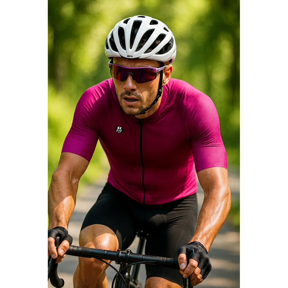 MAILLOT MANGA CORTA DEEP PINK