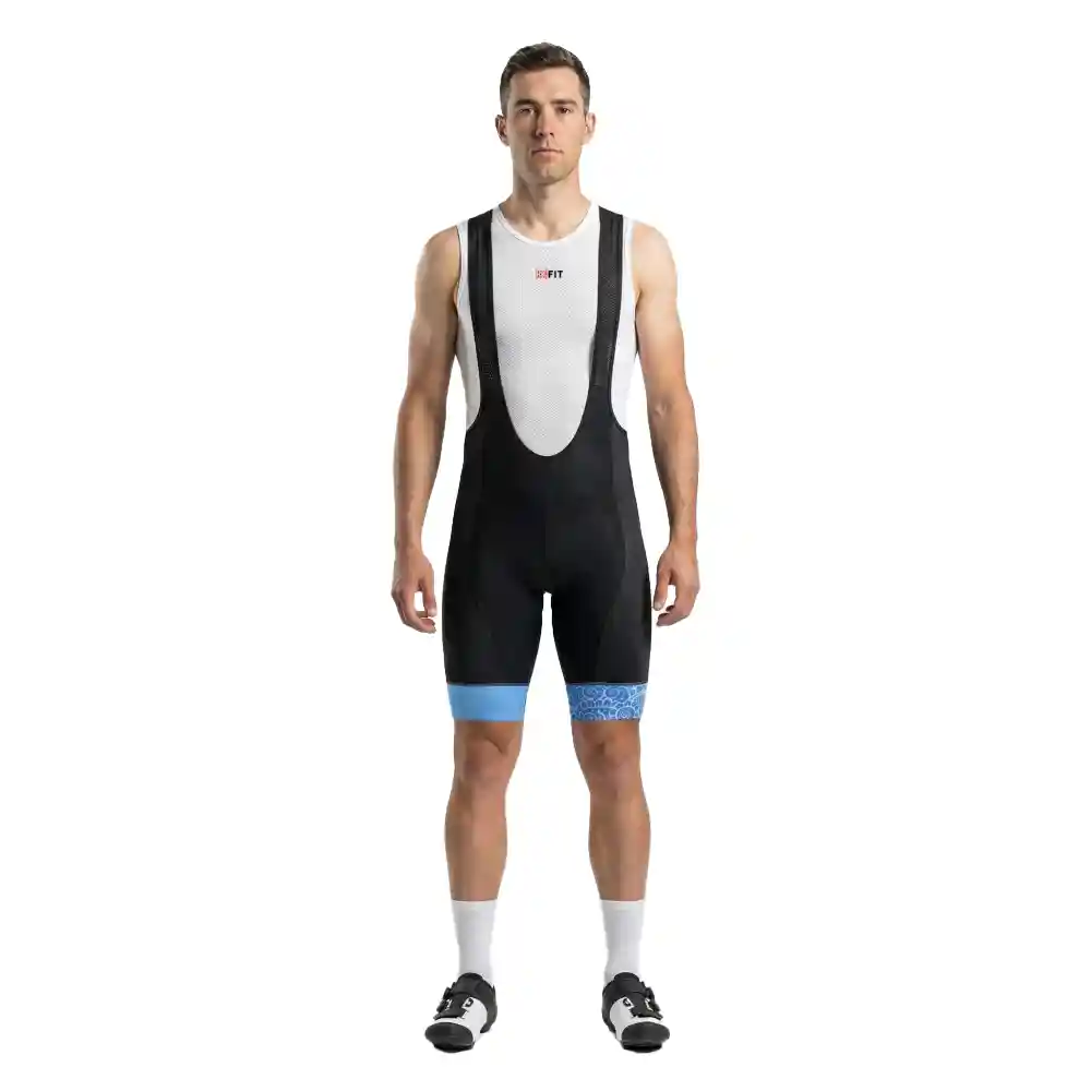 Culotte de ciclismo corto FLOW BLUE - Imagen 2