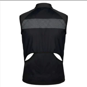 Chaleco cortaviento de ciclismo Black