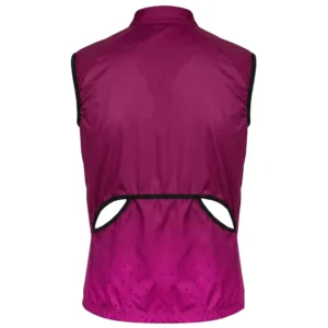 Chaleco cortaviento de ciclismo Deep Pink