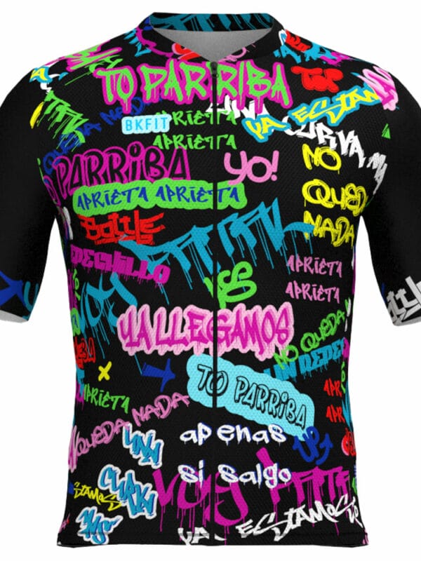 MAILLOT MANGA CORTA GRAFFITI BLACK